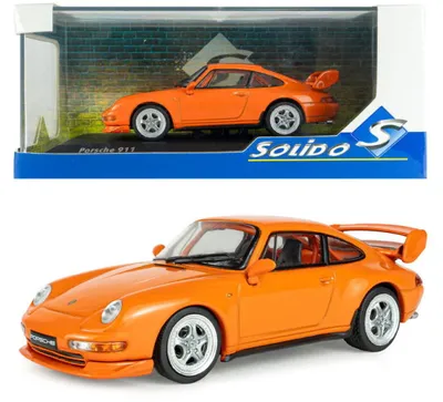 Obrázok produktu pre Solido 421438340, model Porsche 911 (993) RS Clubsport, rok výroby 1995, farba: oranžová, mierka: 1:43