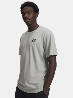 Immagine prodotto di Maglietta da uomo Under Armour UA con stampa del logo M, tessuto pesante, maniche corte MD
