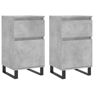 Produktbild von Sideboards 2 Stk. Betongrau 40x35x70 cm Holzwerkstoff