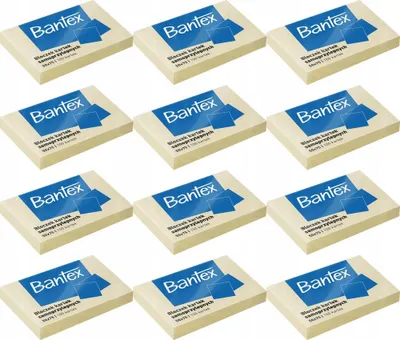 Produktbild von Bantex Haftnotizen Gelb 50x75mm 12er-Pack
