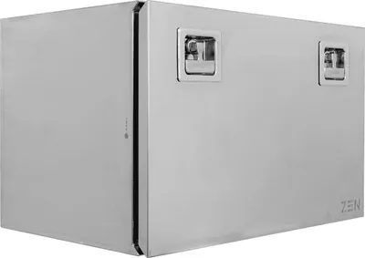 Produktbild von DAKEN ZEN Z13 Edelstahl Staukasten poliert 800x500x500mm 180L XXL Werkzeugkasten LKW Anhänger Staubox