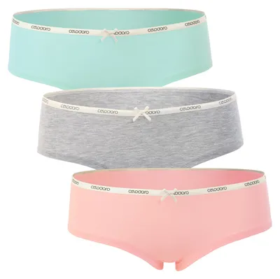 Produktbild von Celodoro Damen Panties Lady (3er Pack), Hipster Panty mit dezentem Webgummi - Pastell Mix L