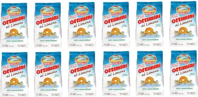 Produktbild von 12x Divella Ottimini al Limone Italienische Shortbread Kekse mit Zitrone 400g biscuits cookies 100% italienische Zitronen