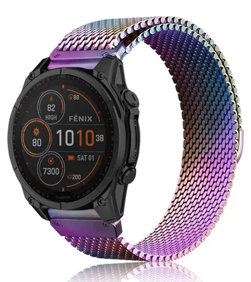 Metallarmband 26 mm für Garmin Fenix 9/8/7X, Edelstahl