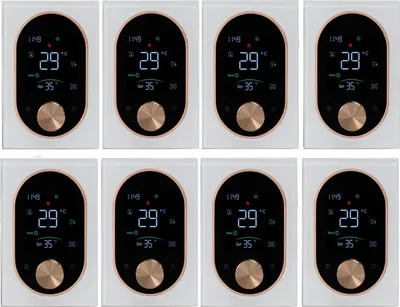 Produktbild von 8x Digital Thermostat Smart Raumthermostat fuer Warmwasserbereitung Fussbodenheizung mit VA-Touchscreen, einstellbarem Knopf, 5+1+1 Wochenprogrammierung