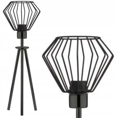 Produktbild von Loft Nachttischlampe Schreibtischlampe Schwarz Metall E27
