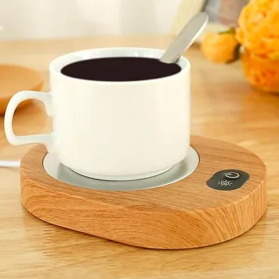 Produktbild von Tassenwärmer Pad Elektrischer Kaffeewärmer Teewasser-Milch-Wärmer 55-65 Grad mit Schwerkraftsensorschalter und USB geeignet f
