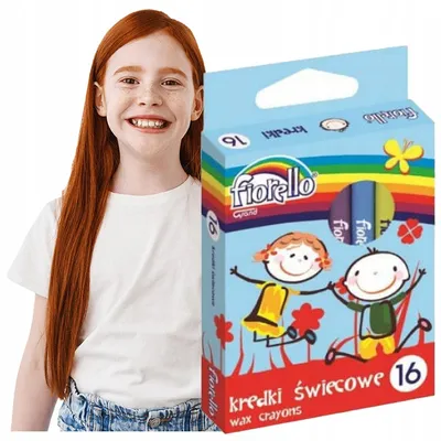 Produktbild von Fiorello Wachsmalstifte Set 16 Farben Schulbedarf
