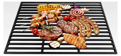 Produktbild von Grillrost aus Gusseisen 42x28cm Emailliertes Grillgitter für BBQ Holzkohle- und Gasgrill