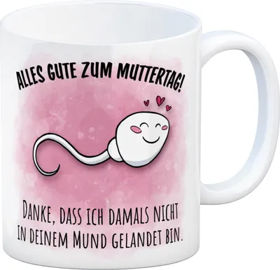 Produktbild von Danke Mama, dass du nicht Kaffeebecher zum Muttertag mit Mund Spruch