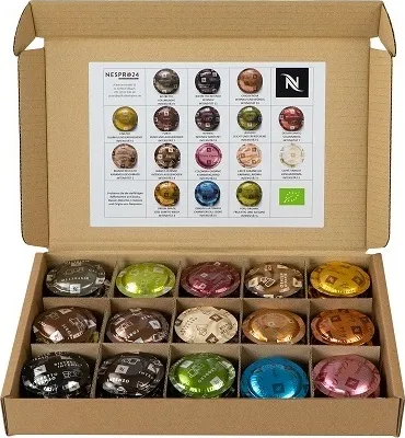 Produktbild von Probierbox Nespresso 45 Pro Pads 270g