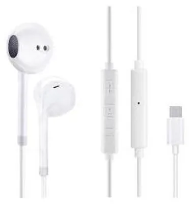 Image de APM France, modèle 600319, écouteurs intra-auriculaires USB-C avec télécommande, couleur blanche