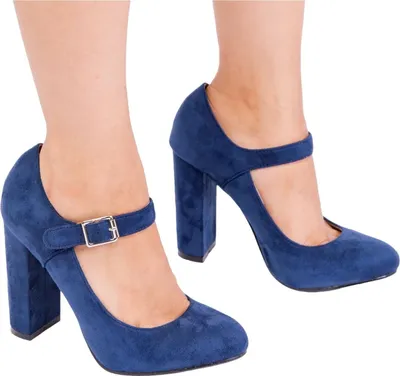 Immagine prodotto di Da dove viene - Décolletés "Michelle", Wildleder WM449 (38 EU) (Marineblau)