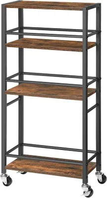 Immagine prodotto di Carrello da portata nero a 4 ripiani