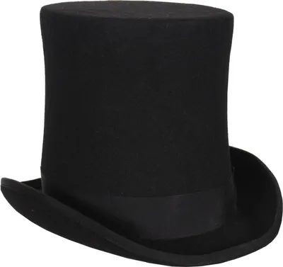 Produktbild von T2225-0100-57 schwarz hochwertiger Wollfilz Zylinder 21 cm hoch Gr.57