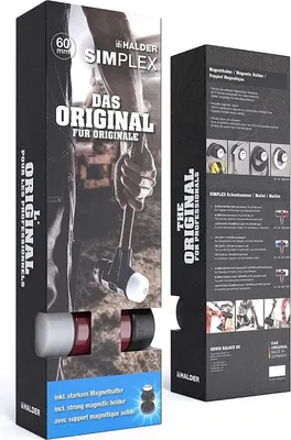 Produktbild von HALDER Aktionsbox SIMPLEX Schonhammer 60mm + Magnethalter