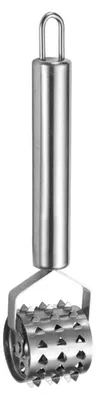 Fleischklopfer aus Edelstahl, 21 cm, silber, für Steaks & Koteletts