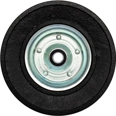 Produktbild von WINTERHOFF Ersatzrad 255SB, Vollgummi 225x70, Stahlfelge, Nabe 20x88, Standlast 400 kg, Ersatzteil für Stützrad an Anhänger-Deichsel
