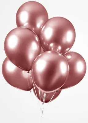 Produktbild von 10 Chrome Luftballons in Rosegold 30cm
