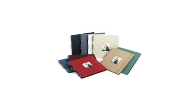 Obrázok produktu pre Špirálový fotoalbum na rožky 30x30/40s. CANVAS zelený