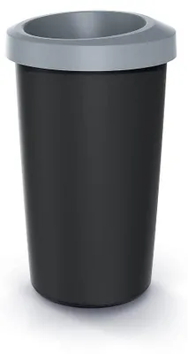 Produktbild von Prosperplast COMPACTA R DROP Abfalleimer – Volumen: 25 l, Farbe: Hellgrau