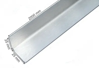 Produktbild von Edelstahl-Winkel Eckschutz Ecken Kantenschutz Innenwinkel 2000 x 25 x 25mm V2A