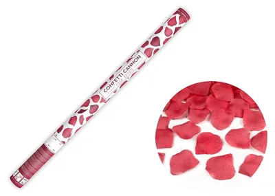 Productafbeelding van Confettikanon, rozenblaadjes, rood, 80 cm