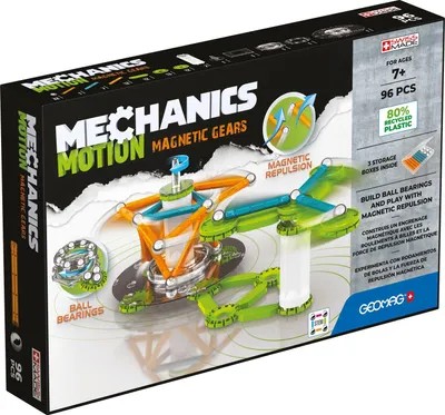 Produktbild von Geomag Mechanics Motion RE 2Magnetic Gears, Neodym-Magnet-Spielzeug, 7 Jahr(e), Mehrfarbig