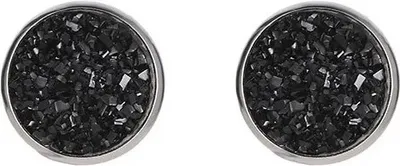Produktbild von VI-28270 Ohrringe – Elegante schwarze Piercing-Ohrringe KP28270