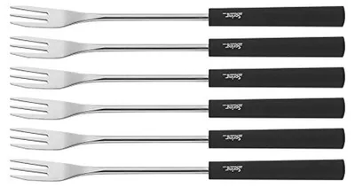 Fonduegabeln Basic, schwarz, 6 Stück, 26 cm, Edelstahl