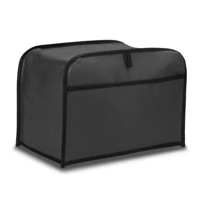 Produktbild von kwmobile Hülle für 2-Scheiben Toaster - Staubschutz Abdeckhaube - Toasterabdeckung in Dunkelgrau - 19 x 20,3 x 28 cm
