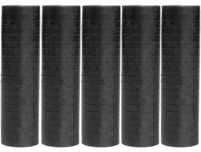 Produktbild von 5 Rollen Papier Luftschlangen schwarz