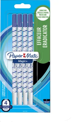 Produktbild von Papermate Magic+, Blau, Weiß, Blau, Fein, 4 Stück(e)