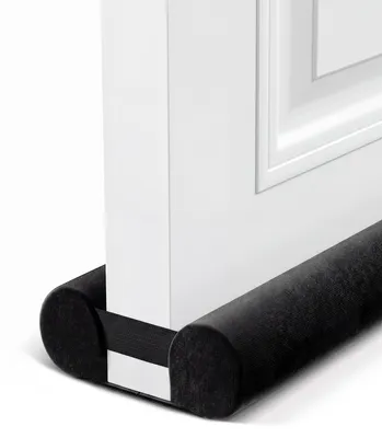 Tochtstopper für Türen, 75-90 cm, schwarz, waschbar, ohne Bohren