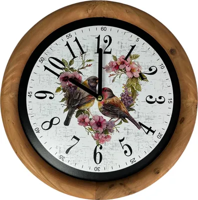Produktbild von abc HOME | Wanduhr Vögel | Quarzuhrwerk | batteriebetrieben | 30 cm Ø