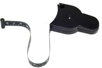 Zdjęcie produktu dla Body Tape Measure 4-częściowy, dwustronny, 60 cali / 150 cm, czarny, do pomiaru ciała