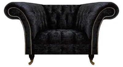 Immagine prodotto di Poltrona imbottita Chesterfield Poltrona nera monoposto Poltrona
