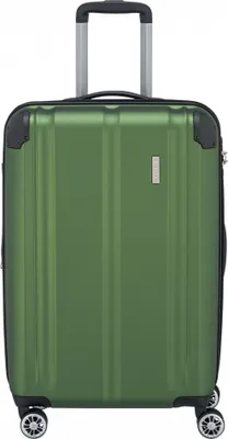 Obrázok produktu pre Travelite CITY, Vozík, Tvrdý povrch, Zelená, Stredná, 4 koleso/kolesá, TSA kombinovaný zámok