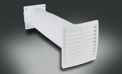 Produktbild von Rotheigner Teleskop Rundrohrmauerkasten weiß für Flachkanal 111 mm x 54 mm