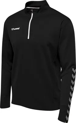 Image de hummel Authentic Half-Zip Sweatshirt Herren noir/blanc S