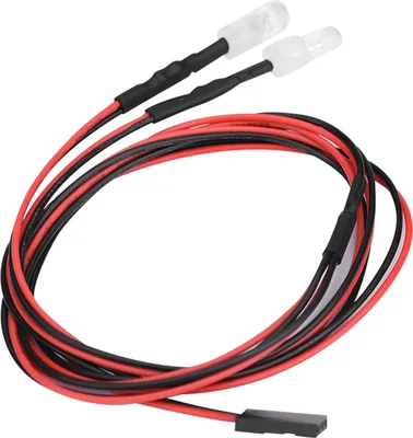 Imagen del producto de 2 faros LED de 5 mm, accesorios para coches de carreras todoterreno a escala 1/10, para vehículos de deriva (luz azul, modelo #11)