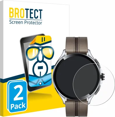 Produktbild von 2x Für Xiaomi Watch 2 Pro Schutzfolie BROTECT Displayschutz Display Schutz Folie Klar Transparent