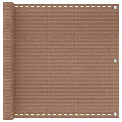 Obrázek produktu pro vidaXL Balkónová zástěna, barva taupe, 75 x 700 cm, HDPE a hliník