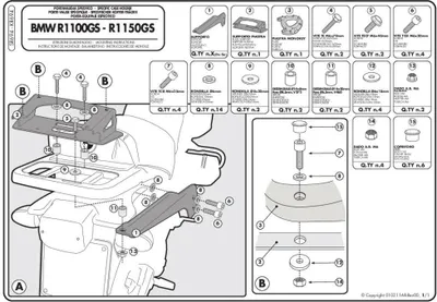 Immagine prodotto di Portapacchi Monokey GIVI SR694 nero con piastra