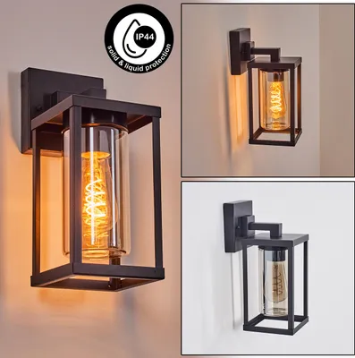 Produktbild von Casarano Außenleuchte aus Metall/Glas in Schwarz/Rauchfarben