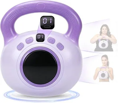 Productafbeelding van Elektrische trilkettlebell, 1,4 kg, trainingskettlebell, lichaamsvorming en lymfedrainage, afslankingsvibratieapparaat