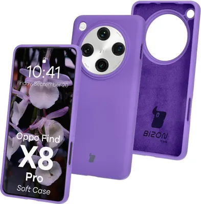Produktbild von Bizon Soft Case Oppo Find X8 Pro lila
