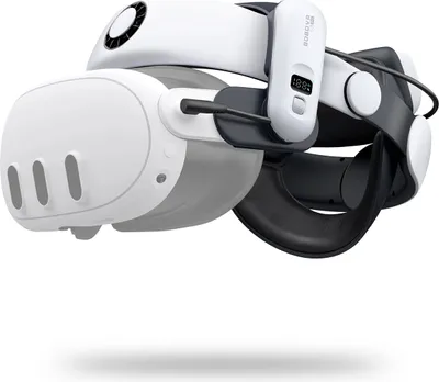 Obrázok produktu pre Bobovr S3 Pro Strap pre Vr okuliare Meta Quest 3 + externá batéria B100 - biela a čierna
