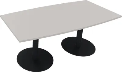 Produktbild von Bespr.ti. Tonneau Tellerfuß Rund B1800xT800/900xH720 an/Lichtgrau