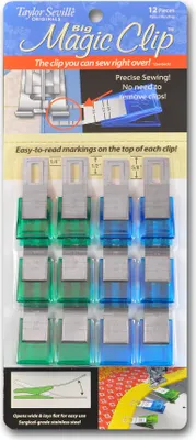 Produktbild von Taylor Seville Stoffklammern Magic Clips in verschiedenen Ausführungen : Big 12er Pack Ausführung: Big Packungsgröße: 12er Pack